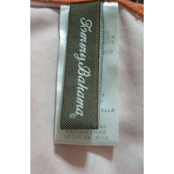 Tommy Bahama SwimSuit Coral One Piece Ruched Halter Cruise Resort Size 10 - Picture 5 of 6